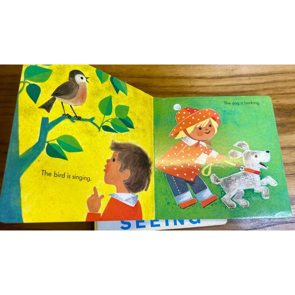 Brimax Books Hearing & Seeing Board 1-3‎ Years Vintage 1970s books